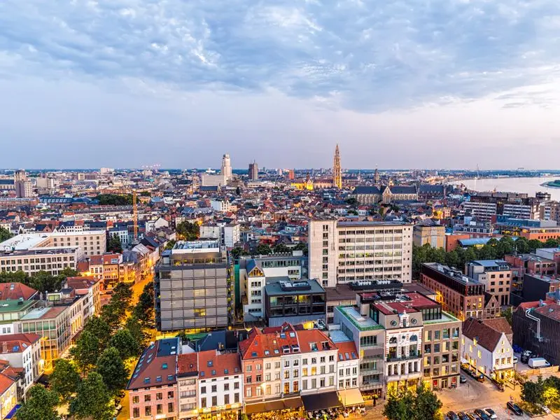Vista de Amberes, Bélgica