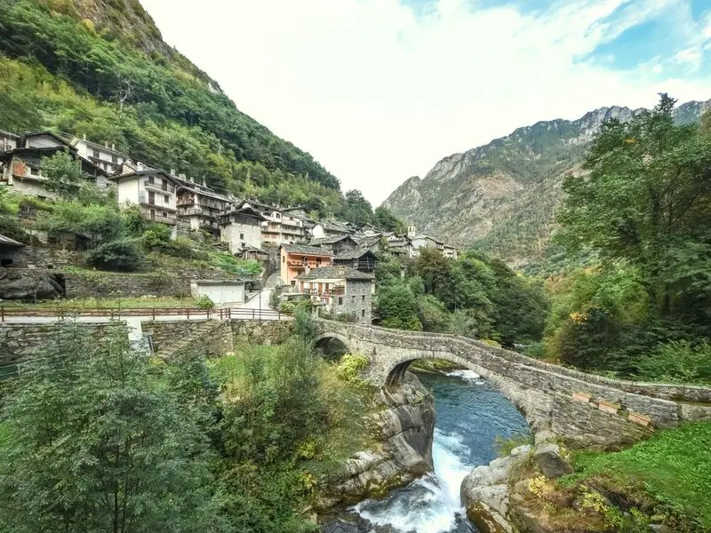 View of Aosta, Italy