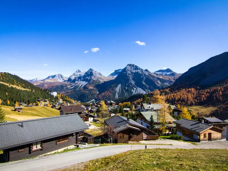 Veduta di Arosa, Svizzera