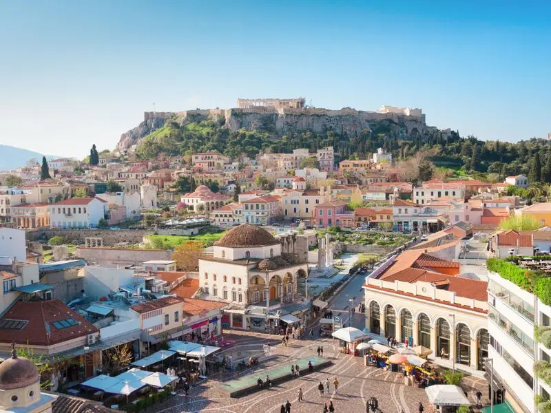 Ansicht von Athens, Vereinigte Staaten
