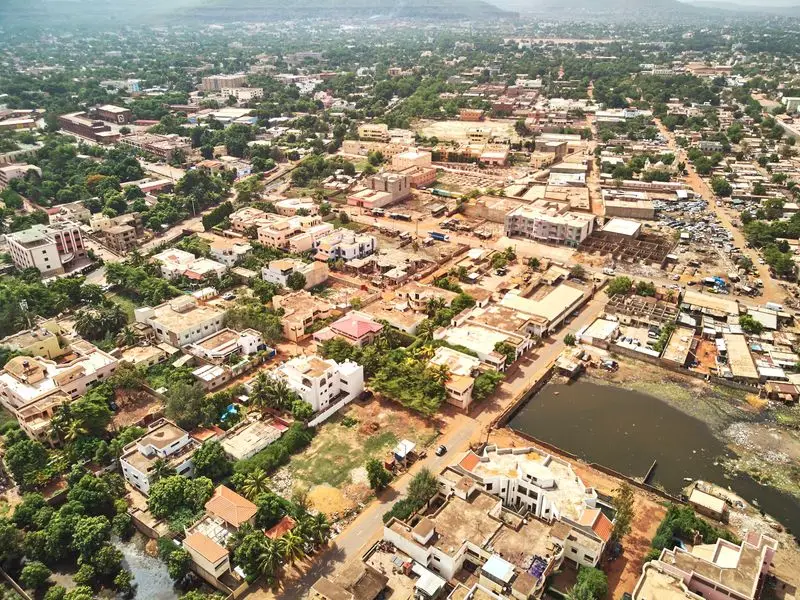 Vue de Bamako, Mali