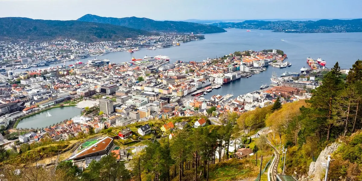 Ansicht von Bergen, Norwegen