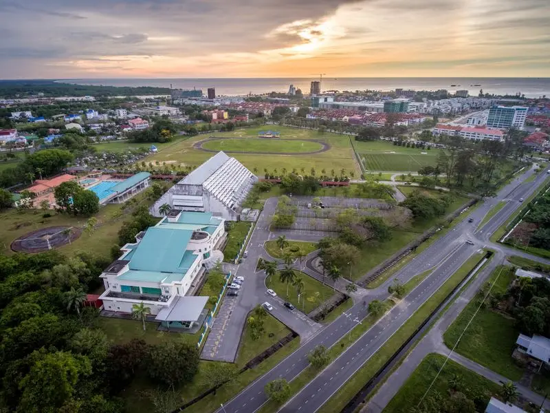Vista de Bintulu, Malasia