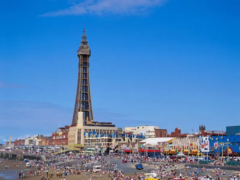 Veduta di Blackpool, Regno Unito