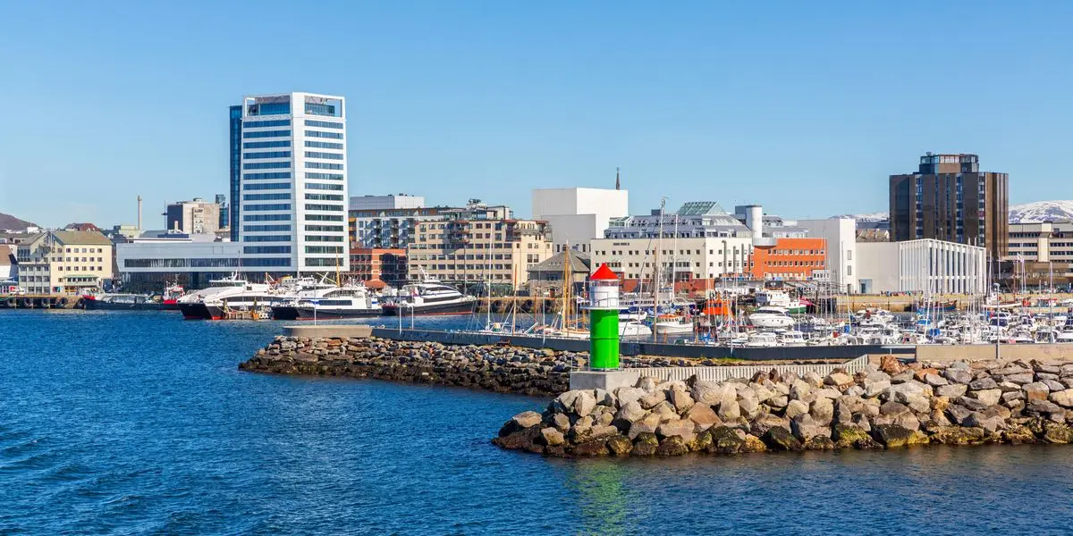 Veduta di Bodø, Norvegia