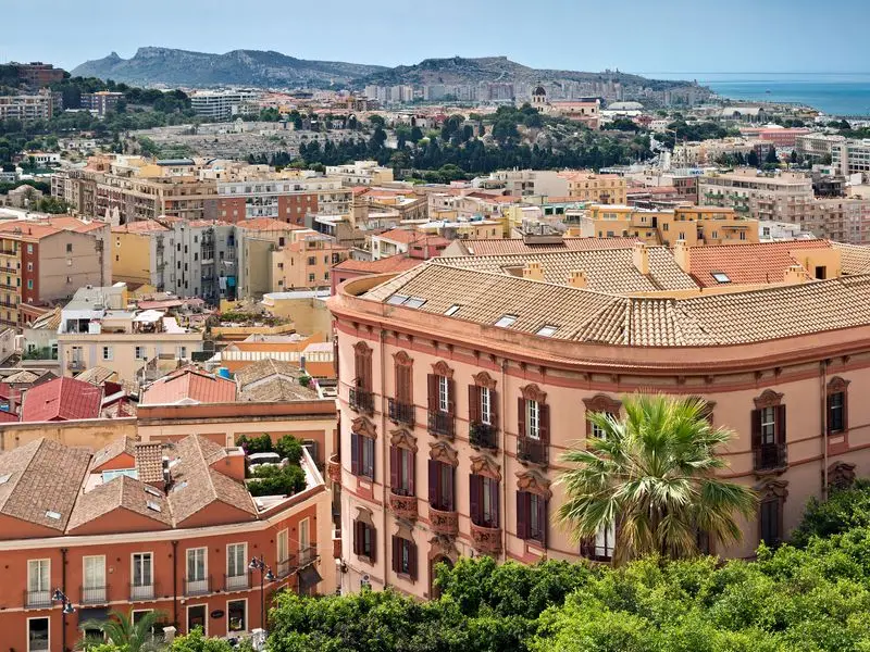 Veduta di Cagliari, Italia