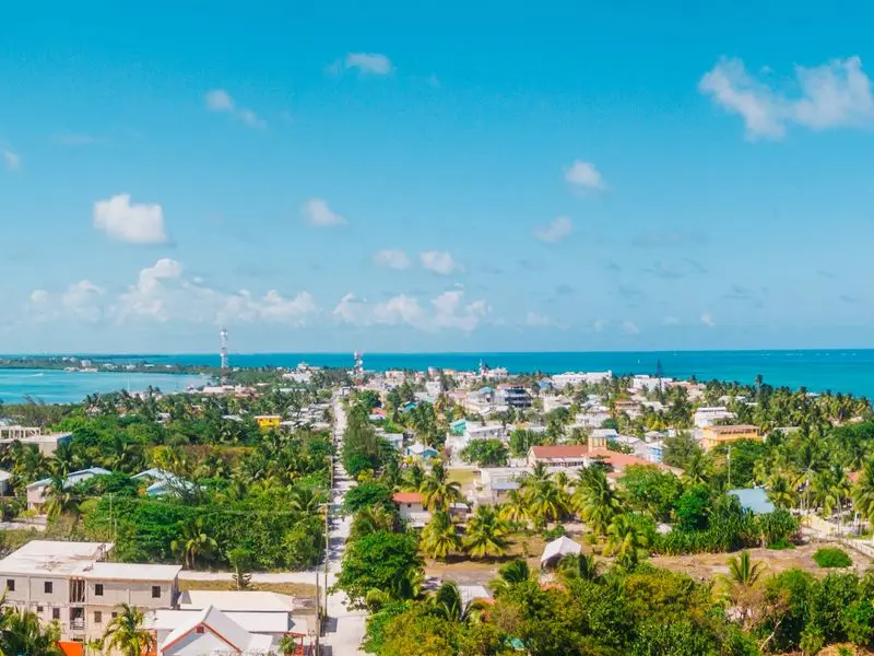 Vue de Caye Caulker, Belize