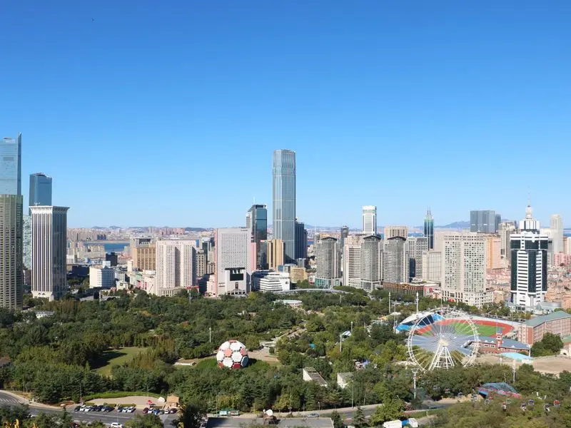 Vista de Dalián, China