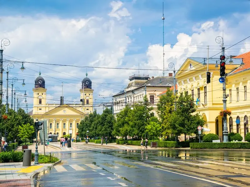 Veduta di Debrecen, Ungheria