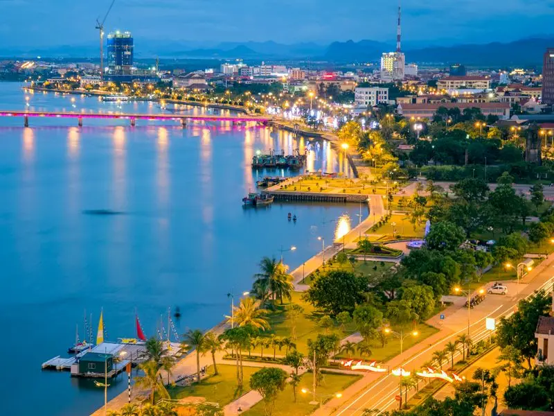 Veduta di Đồng Hới, Vietnam