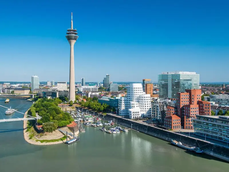 Veduta di Düsseldorf, Germania
