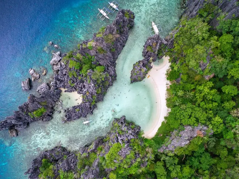 Vista de El Nido, Filipinas