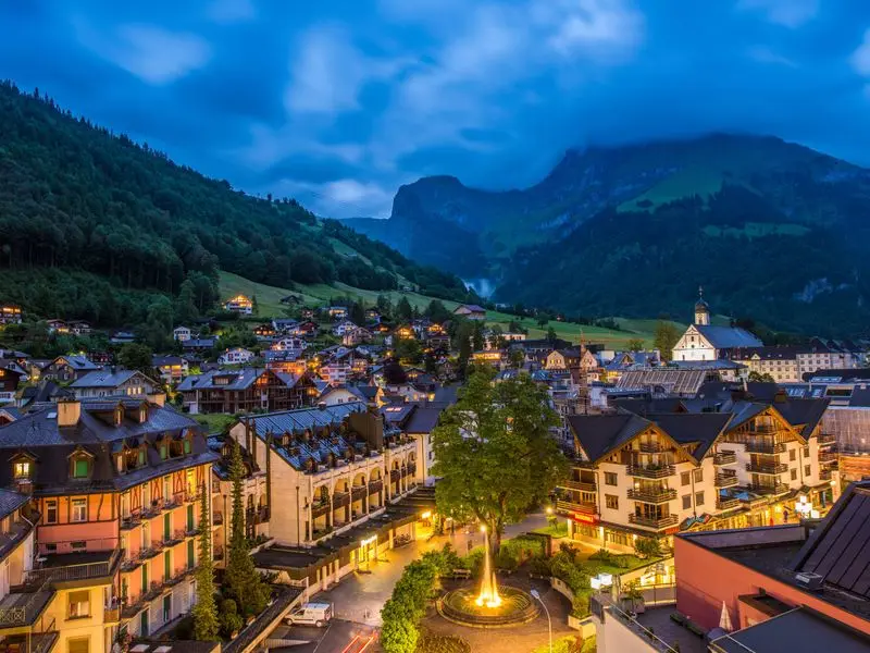 Ansicht von Engelberg, Schweiz