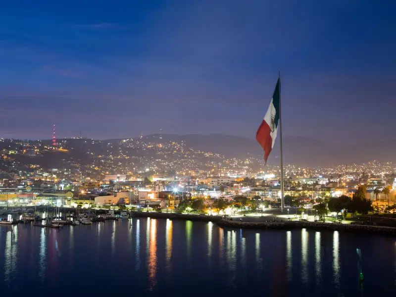 Veduta di Ensenada, Messico