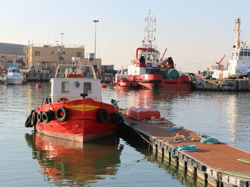 Veduta di Fiumicino, Italia