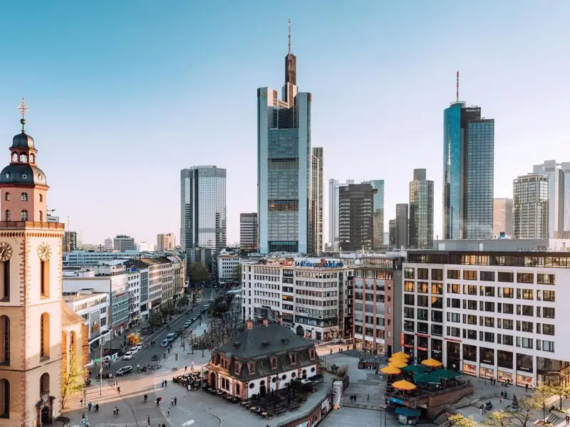 Vista de Fráncfort, Alemania