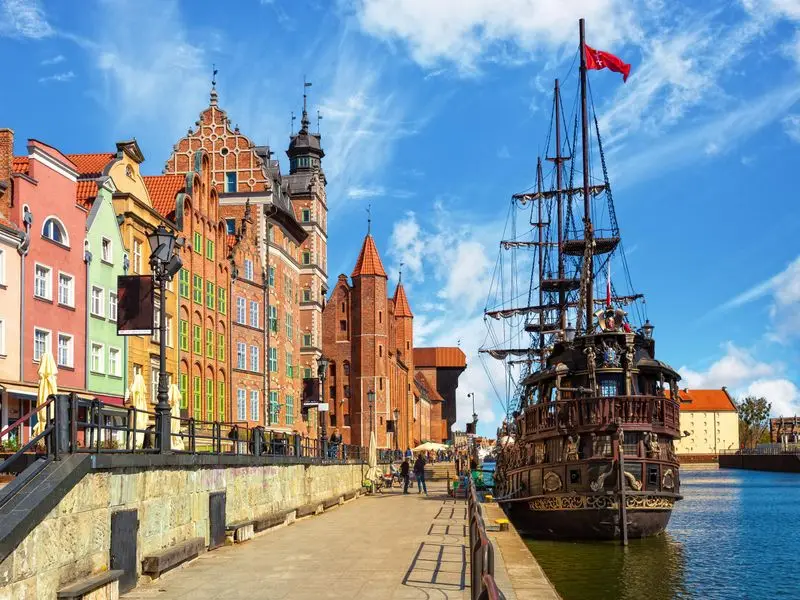 Vista de Gdansk, Polonia