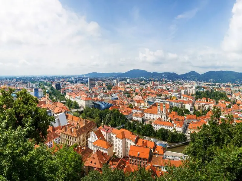 Veduta di Graz, Austria