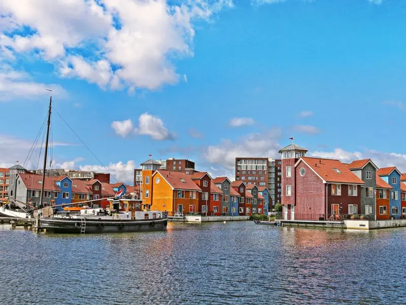 Vue de Groningue, Pays-Bas