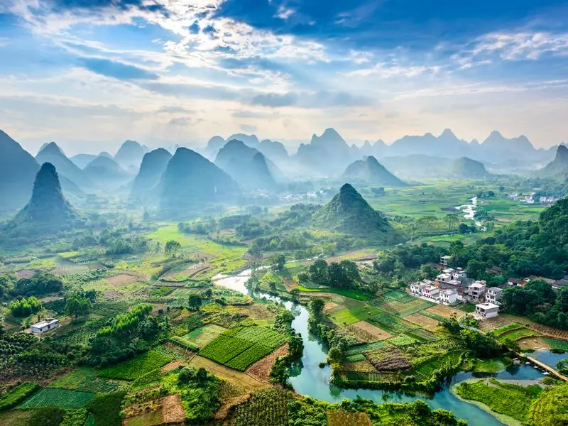 Ansicht von Guilin, China