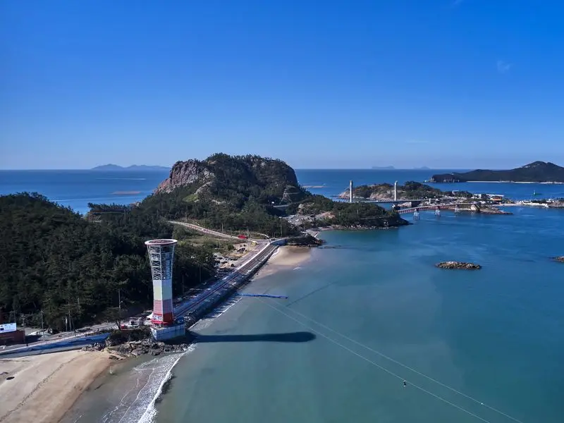 Veduta di Gunsan, Corea del Sud