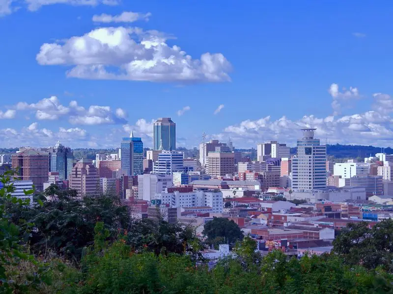 Ansicht von Harare, Simbabwe