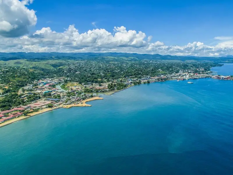 Vista de Honiara, Islas Salomón