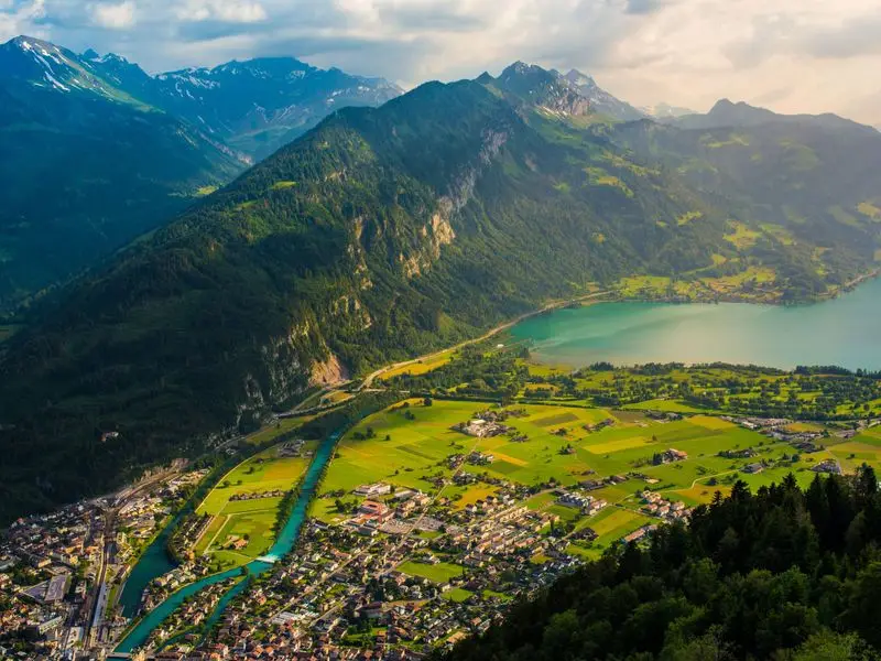 Vista de Interlaken, Suiza