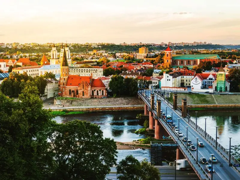 Veduta di Kaunas, Lituania