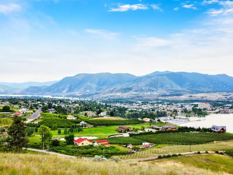 Ansicht von Kelowna, Kanada