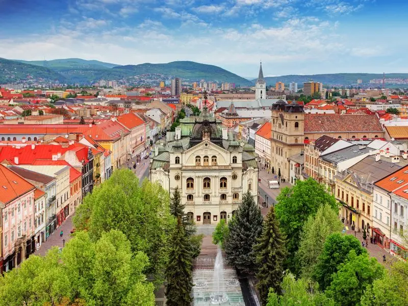 Veduta di Košice, Slovacchia