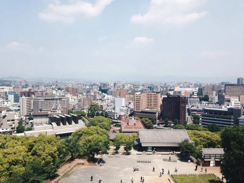 View of Kumamoto, Japan