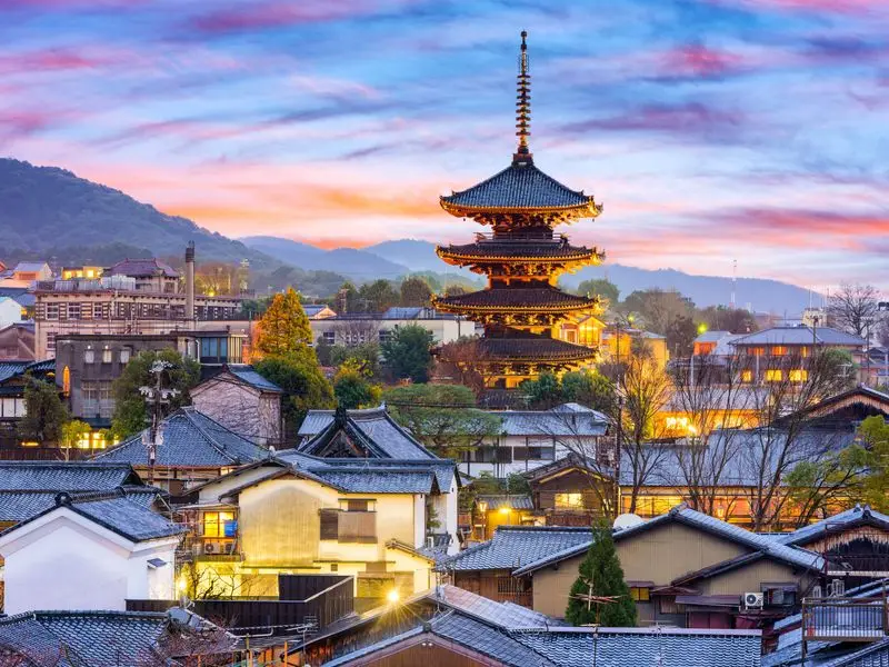 Veduta di Kyoto, Giappone