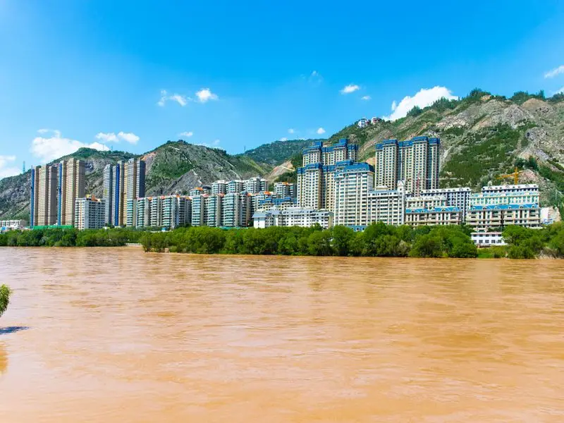 Ansicht von Lanzhou, China