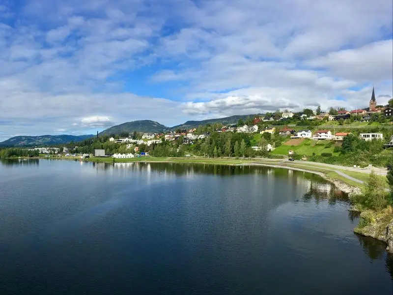 Ansicht von Lillehammer, Norwegen