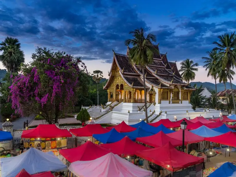 Vista de Luang Prabang, Laos
