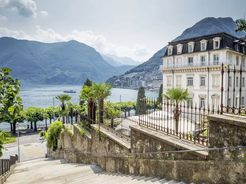 Veduta di Lugano, Svizzera