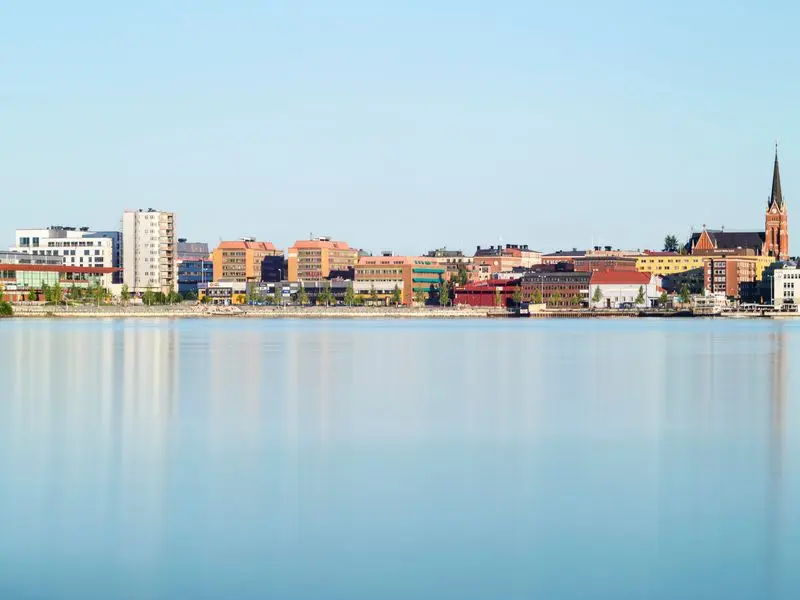 Vue de Luleå, Suède