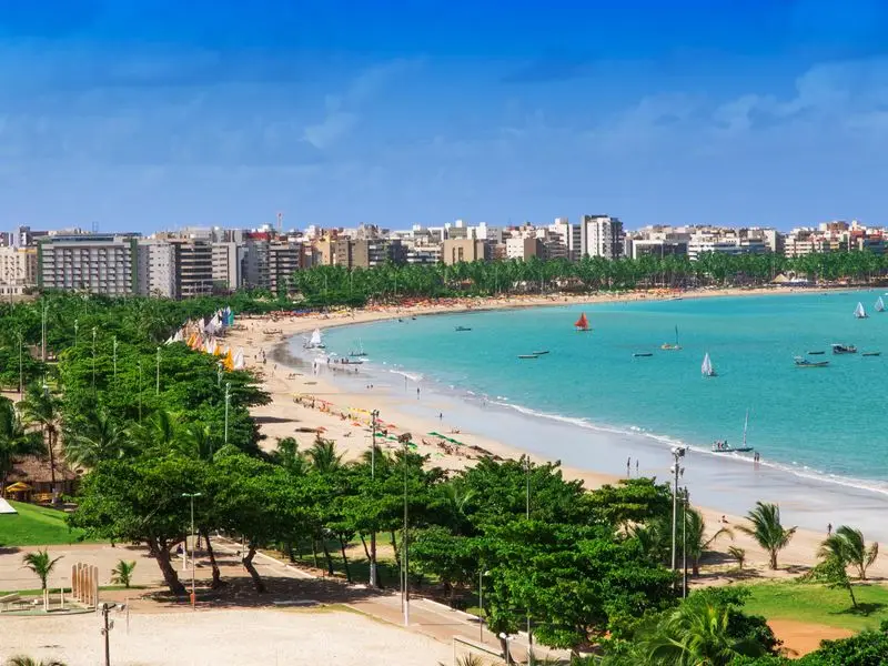Veduta di Maceió, Brasile