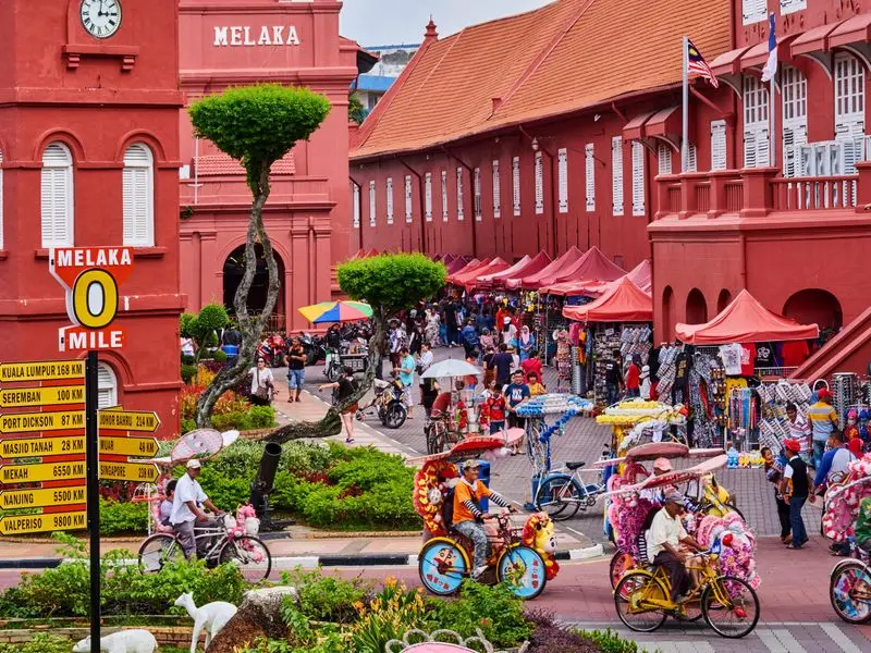 Ansicht von Malakka, Malaysia