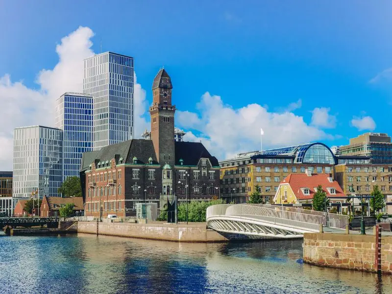 Veduta di Malmö, Svezia