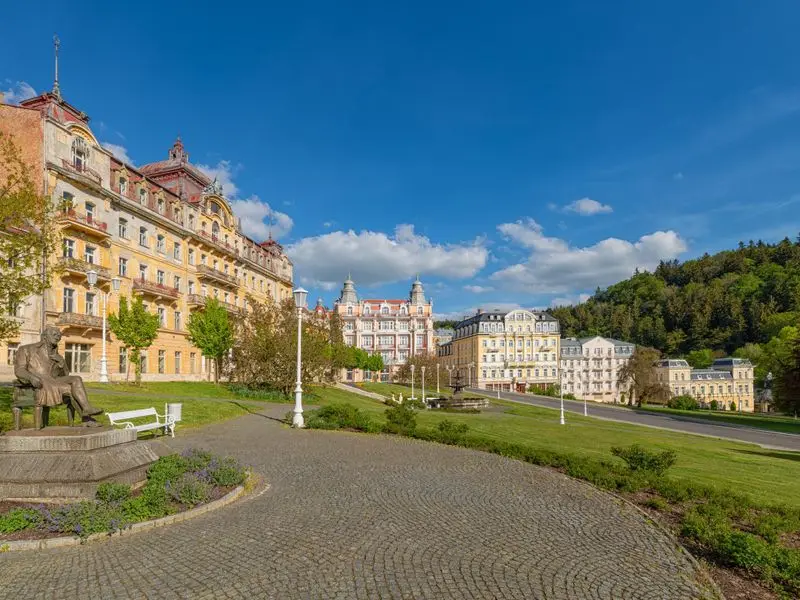 Vue de Mariánské Lázně, Tchéquie
