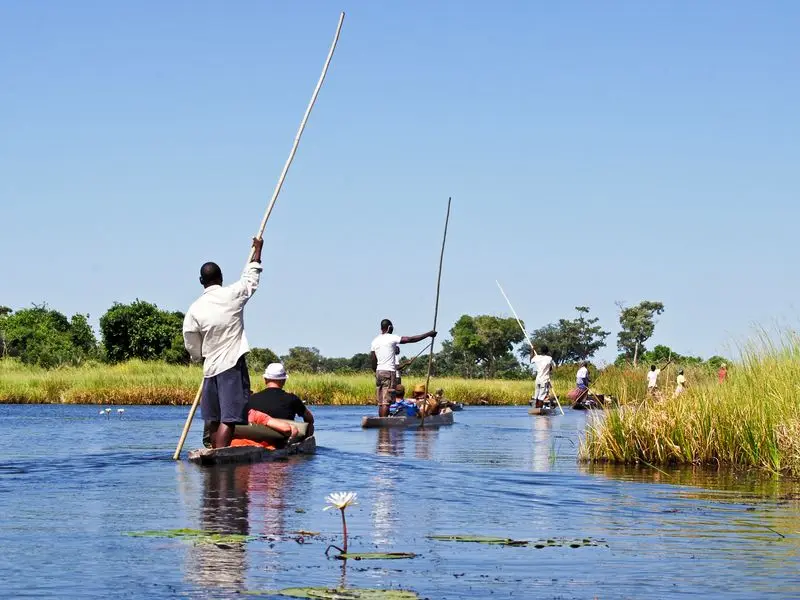 Veduta di Maun, Botswana