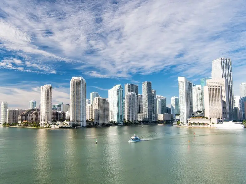 Veduta di Miami, Stati Uniti