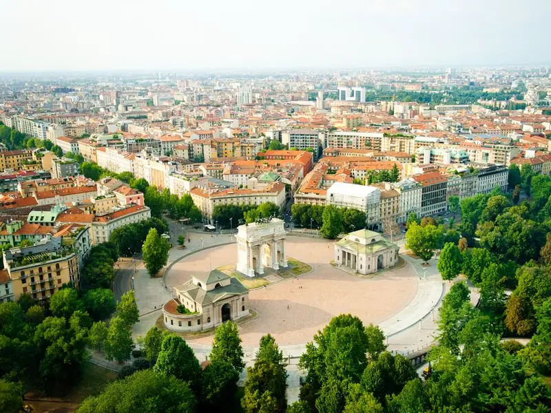 Veduta di Milano, Italia