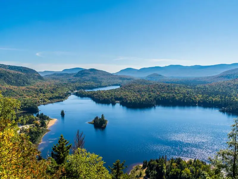 Ansicht von Mont-Tremblant, Kanada