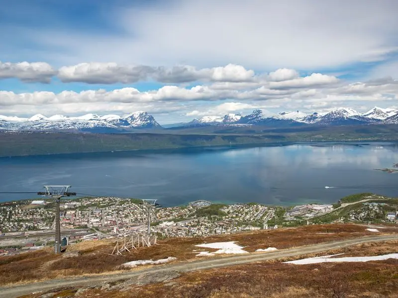 Veduta di Narvik, Norvegia