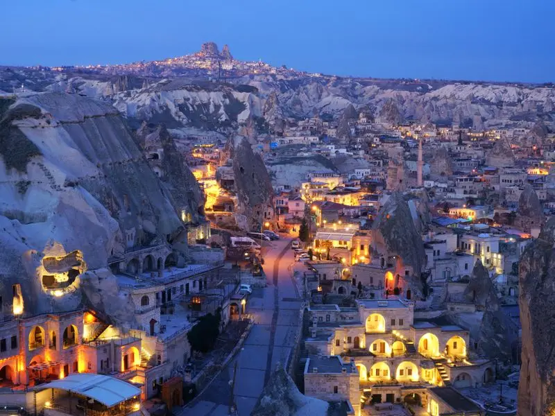 Ansicht von Nevşehir, Türkei