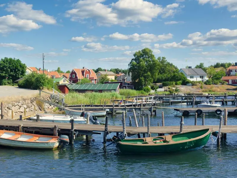 Veduta di Nyköping, Svezia