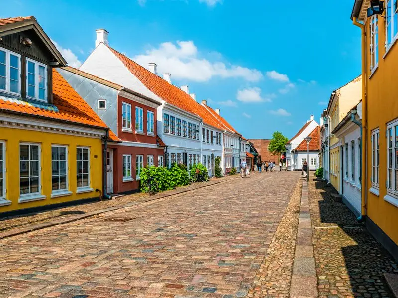Veduta di Odense, Danimarca